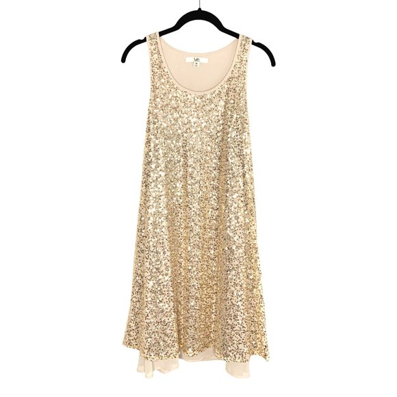 Ya Los Angeles Dresses & Skirts - Sparkly Sequin Tank Top Short Sleeve Holiday Party Dress